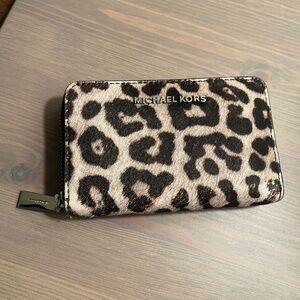 Michael Kors animal print wallet